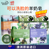 绿色溪谷香皂手工皂囤货装100g*5原装进口男女士端午节送礼物