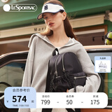 Lesportsac乐播诗新款包包女包旅游外出逛街轻便双肩包新学期书包初高中学生  黑色