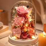 依雯然生日礼物女生永生花花束礼盒结婚新婚订婚伴手礼女生高级小众摆件