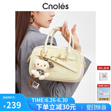 蔻一（Cnoles）包包女士2025年新款斜挎包小手提保龄球单肩包生日礼物送女友