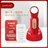 goodwind美容仪脸部按摩仪提拉紧致嫩肤V脸神器超声波精华导入仪器家用面部按摩器 温热款cm-1-2R 红色