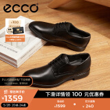 爱步（ECCO）皮鞋男 商务皮鞋男鞋简约正装皮鞋男士亮面皮鞋德比鞋 墨本621634 黑色/磁石灰62163450839 43 尺码偏大