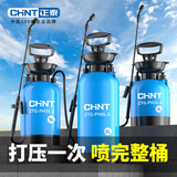 正泰喷雾器家用喷壶高压园艺喷水壶浇花洗车消毒打药农用小型喷雾器 5L喷壶+原装塑杆