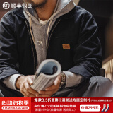 马登工装星际穿越底特律猎装夹克男春季J001美式帆布巴恩风翻领外套 黑色 XL