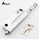 奥本地插销木门铝合金插销锁 旋转门插销锁带框玻璃门插销226银色