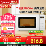 美的（Midea）变频小清新微波炉 液晶屏幕 磨砂面板 小型20L家用 匠心工艺（PM2002）