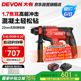 大有（Devon）20V锂电锤充电电锤两用电镐冲击钻混凝土工业级DRH单电5.0