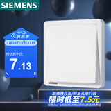 西门子（SIEMENS）开关插座 一开单控开关面板 致典雅白色5TA14113NC01