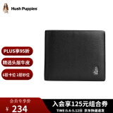 暇步士（Hush Puppies）钱包短款男士优质纳帕平纹牛皮商务休闲二折钱夹票夹生日礼物 纳帕纹 横款HC-1311018W-576