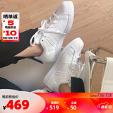 ADIDAS阿迪达斯经典时尚贝壳头运动板鞋（三叶草系列休闲小白鞋男女） 白色 EF5399 38.5
