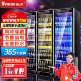 维仕美（Vvmax）展示柜啤酒冷藏柜酒吧展示柜便利店冰箱饮料柜全屏酒水保鲜柜冷柜大容量风冷酒水柜商用 大单门酒水柜（620*600*1830） 轻奢豪华款+变频节能+镀膜防雾