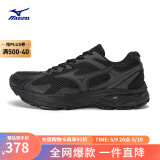 美津浓（MIZUNO）【RACER S】软底轻便运动跑步鞋男女同款缓震透气休闲慢跑鞋 01/黑色 43 (280mm)