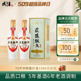 武陵酒 经典飘香53度酱香型高度白酒 纯粮酿造 自饮送礼 湖南名酒 53度 500mL 2瓶 （配礼袋）