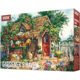 VOX成人拼图1000片 园丁小屋成年玩具减压高难度拼图VE1000-182