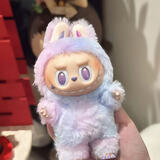 3代labu拉布拉布娃娃labu潮玩毛绒玩具儿童生日礼物节日挂件公仔 指定【幸运】【17cm带吊环礼盒】