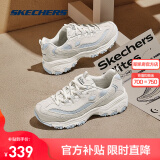 斯凯奇（Skechers）奶茶熊3代丨老爹鞋新款男女同款海盐春夏熊猫鞋运动休闲鞋 【女款】仙芋奶冻/NTGY 38
