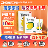 [中智]银黄颗粒 4g*10袋/盒清热疏风利咽解毒用于外感风热咽痛喉核肿大急慢性咽炎扁桃体炎等 4g*10袋 10盒装 【优惠囤货装】