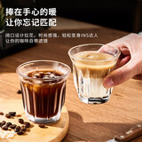 青苹果轰炸机咖啡杯210ml6只 钢化玻璃杯dirty澳白意式浓缩拿铁杯冰美式