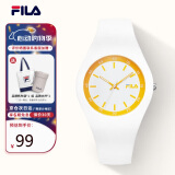 斐乐（FILA）手表女送女生简约时尚休闲运动硅胶腕表学生手表 FLL38-777-008