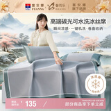 馨而乐（Bravo）富安娜出品格调B类冰丝席凉席双人三件套 灰 150*200cm【可水洗】
