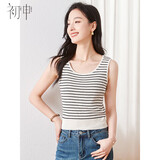 初申春夏针织背心女简约百搭大U领时尚内搭外穿上衣S62T294