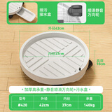 绿盼可移动万向轮子花盆托底盘外径42cm带接水加大号移动底座