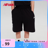 NEW BALANCE4-14岁男女儿童夏季款运动宽松透气短裤