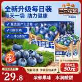 三只松鼠每日蓝莓干256g/16包 无添加水果干果脯小包装儿童老人办公室零食