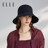 ELLE帽子女大檐帽渔夫帽女士可折叠出游盆帽桶帽 【京东联名】