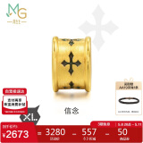 周生生 黄金转运珠XL信念足金男女情侣串珠 不含绳86640C定价