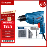 博世（BOSCH）GBM 400 KLE 手电钻400瓦电动螺丝刀手枪钻 自锁夹头15件附件套装