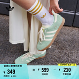 adidas「T头鞋」STADT经典时尚薄底运动板鞋男女阿迪达斯三叶草   绿色/乳白色/树脂黄(女生买小半码)   36