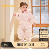 巴拉巴拉连体衣婴儿秋冬装外出加绒抱衣哈衣爬服2024保暖萌趣208424120001