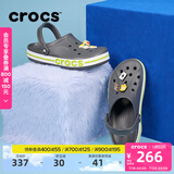 卡骆驰crocs洞洞鞋贝雅卡骆班轻便耐磨一脚蹬休闲鞋|205089 石板灰/青柠绿-0GX 40 (250mm)