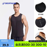 迪卡侬速干背心男夏季跑步健身无袖篮球快干纯色训练服-2504725