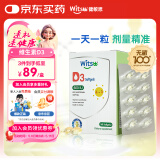 witsbb健敏思维生素d3 1-18岁婴幼儿童敏宝专研钙吸收搭档600IU 40粒/盒