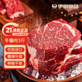 伊明食品巴西进口牛瘦肉3斤 生鲜牛肉 精选大块牛瘦肉部位 炖煮健身减脂