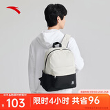 安踏|双肩包|帆布简约大容量通勤旅行背包电脑包双肩初高中学生书包