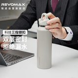 REVOMAX瑞虎学生保温杯男生军训杯子316不锈钢锐虎无螺纹水杯格调灰592ml