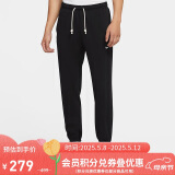 耐克（NIKE）男运动裤 春秋针织束脚休闲裤 舒适休闲 CK6366-010 黑 M
