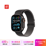 Apple/苹果 Watch Ultra 2 智能手表蜂窝款49 毫米黑色钛金属表壳黑色钛金属米兰尼斯表带M MXDU3CH/B