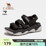 骆驼（CAMEL）夏季户外魔术贴凉鞋男女溯溪涉水速干沙滩鞋子F24B162020
