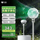 贝昂空气循环扇静音卧室客厅电风扇智能语音节能大风力直流变频家用风扇台式桌面电风扇3D摇头 SF3【AI风随温变】负离子净化