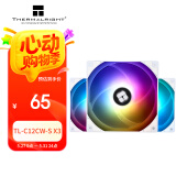Thermalright(利民) TL-C12CW-S X3 白色argb12cm机箱幻彩低噪风扇ARGB 4PIN PWM 1550转速 三连包
