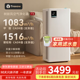 树新风空气净化器除甲醛猫毛TVOC异味除菌除过敏认证家用大空间全效净化器T3【家电国家补贴】