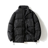 【反季清仓】男士棉衣冬季加厚保暖短款棉服韩版棉袄青春潮流外套 黑色 2XL 【135-145斤】