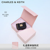 CHARLES&KEITH拼接菱格链条单肩斜挎小方包女包生日礼物CK2-80701360