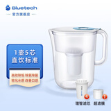 聚蓝（bluetech） 净水壶家用过滤水壶双芯长效去水垢除氯除菌直饮标准滤水器4.2L大容量 好水半年装【1壶5芯】云山蓝 默认182