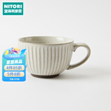 NITORI宜得利家居 餐具餐厅厨房多尺寸饭碗唐茶削系列 汤杯 400ml 灰色