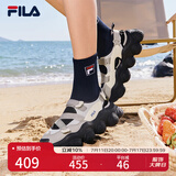FILA 斐乐官方女鞋FRAGOLA摩登凉鞋夏季新款时尚休闲草莓凉鞋子 燧石灰/冰灰-EI 36